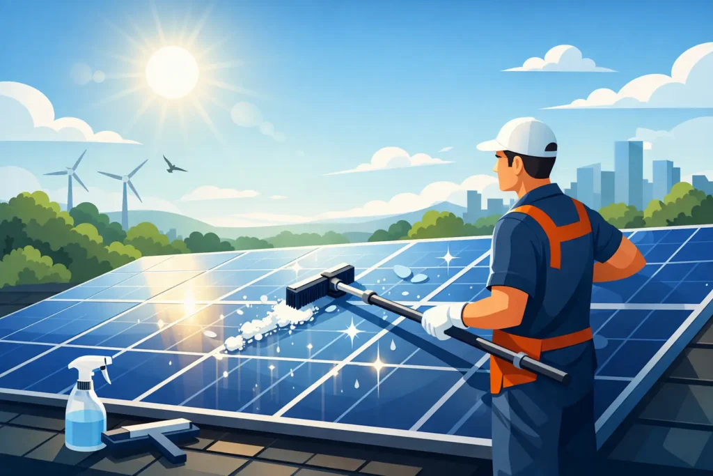 Pourquoi nettoyer les panneaux solaires régulièrement ?