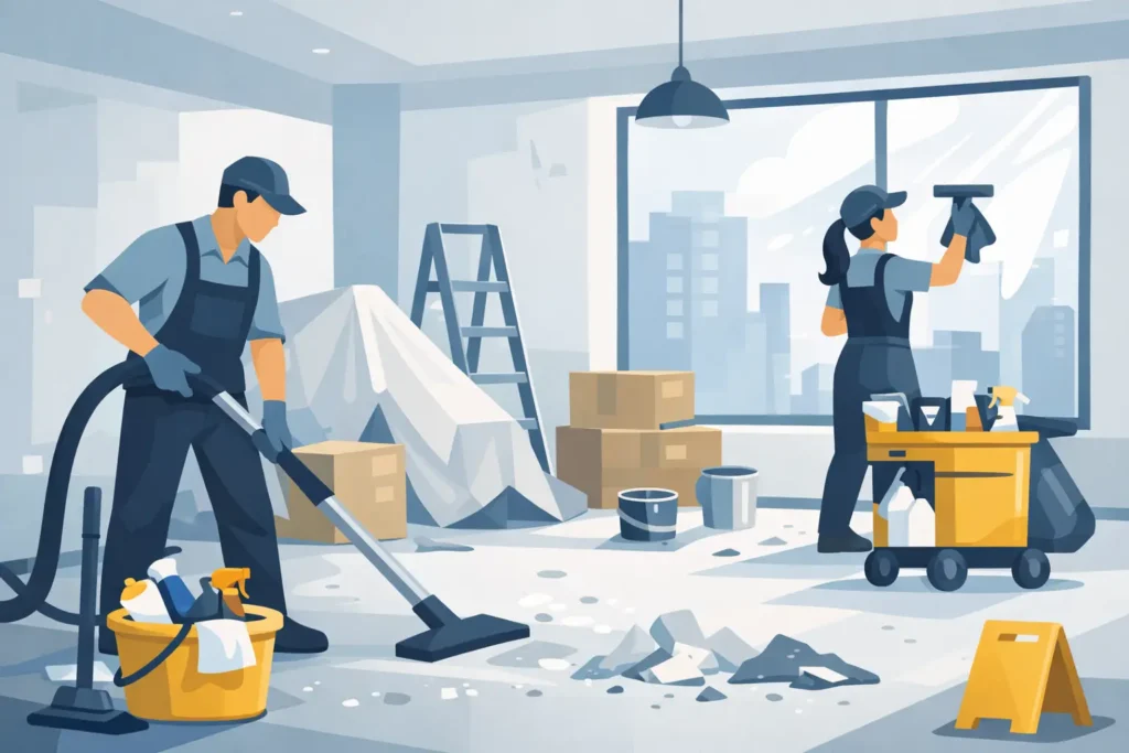 Le nettoyage après chantier, étape par étape