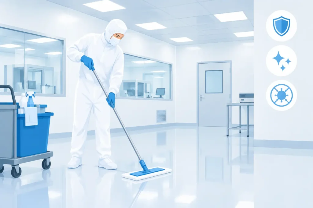 Comment nettoyer une salle blanche sans risque